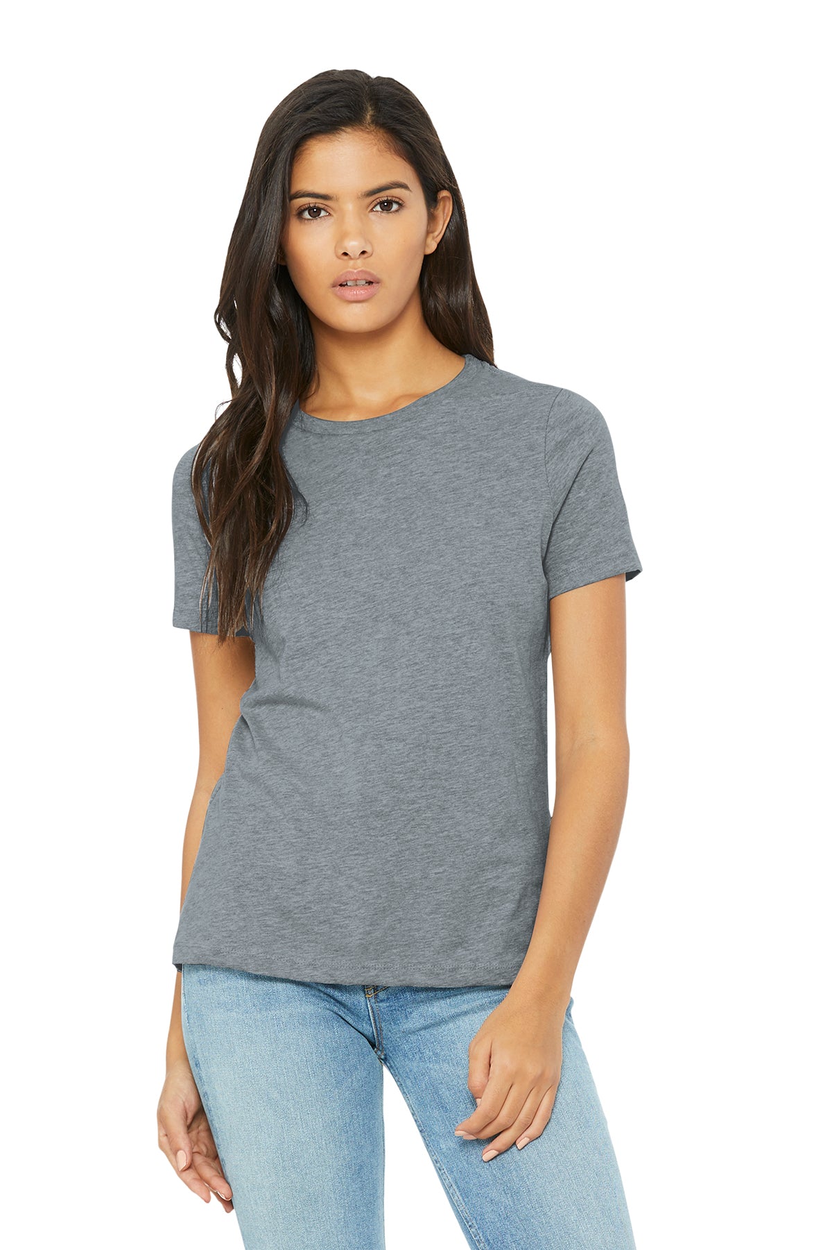 Bella + Canvas 6482 FWD Fashion Ladies' Jersey Cropped T-Shirt Athletic Heather S