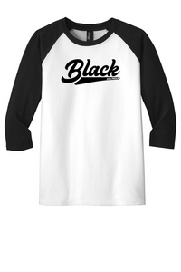Youth Black and Proud Baseball T Shirt
