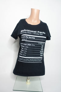 Yoruba Girl Nutrition Facts T-Shirt