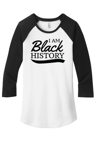 I Am Black History Baseball T-shirt